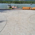 Stamped Finish Concrete Patio 